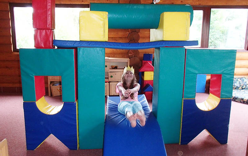 Miniclub- børnelegehjørne med byggeklodser